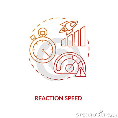 Reaction speed concept icon Vector Illustration
