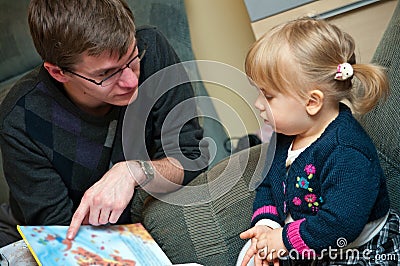 Read fairytale Stock Photo