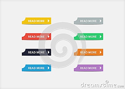 Read More Buttons Stock Photo