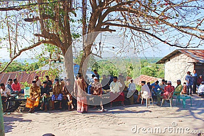 Read prayer event in wakatobi island, Indonesia Editorial Stock Photo