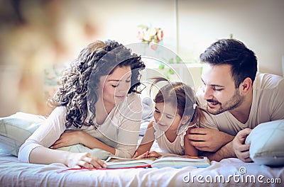 Read stories your children. Stock Photo