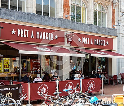 Pret a manger frontage Editorial Stock Photo