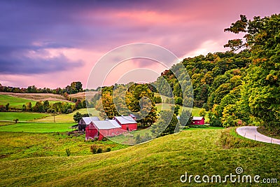 Farmland in Vermont Stock Photo