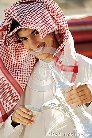 Ready for arabic coffee Stock Photo