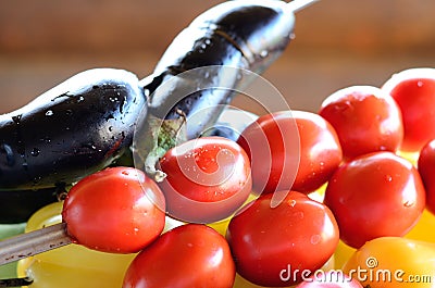 Ready for barbecue vegetables. Stock Photo
