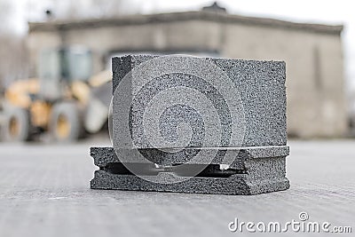 Ready concrete blocks Stock Photo