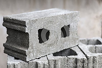 Ready concrete blocks Stock Photo