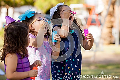 Ready to blow some bubbles Stock Photo