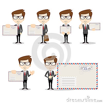 Ready-to-use character set. Vector Illustration