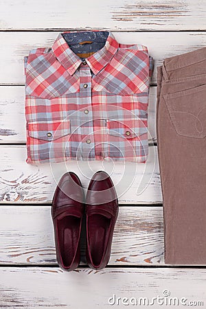 Ready vintage look for women Stock Photo