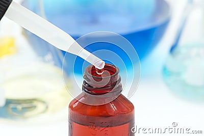 Reagent Dropper Stock Photo