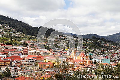 Aerial view of real del monte near pachuca, hidalgo, mexico I Stock Photo