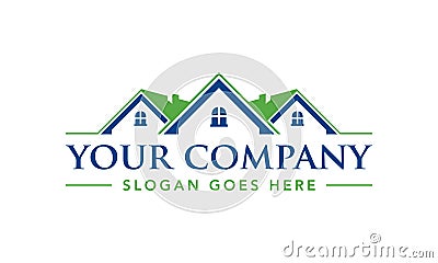 Real Estate Brokerage Logo Template Vector Illustration