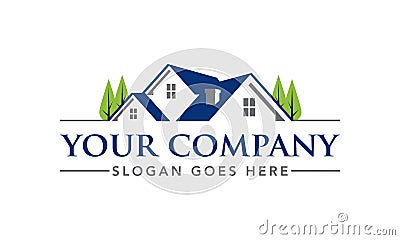 Real Estate Brokerage Logo Template Vector Illustration