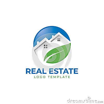 Real Estate Brokerage Logo Template Vector Illustration