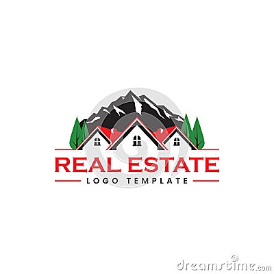 Real Estate Brokerage Logo Template Vector Illustration