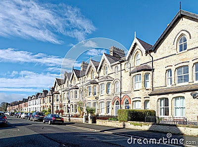 Real estate buildings in Lytham St Annes Lancashire UK Editorial Stock Photo