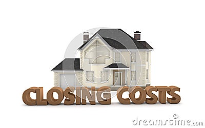 Real Estate Closing Costs Stock Photo