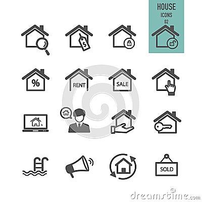 Real estate concept. House icon. Vector Illustration