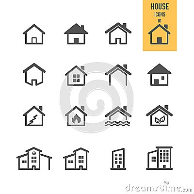 Real estate concept. House icon. Vector Illustration