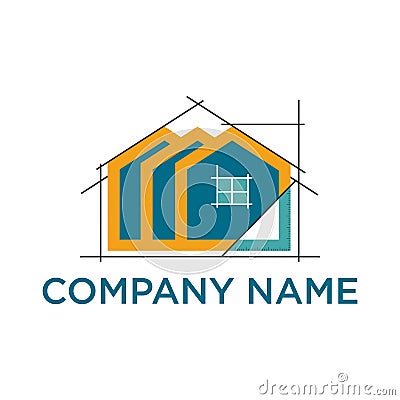 Real estate and construction house building, logo vector Vector Illustration