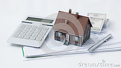 Real estate and home loan Stock Photo