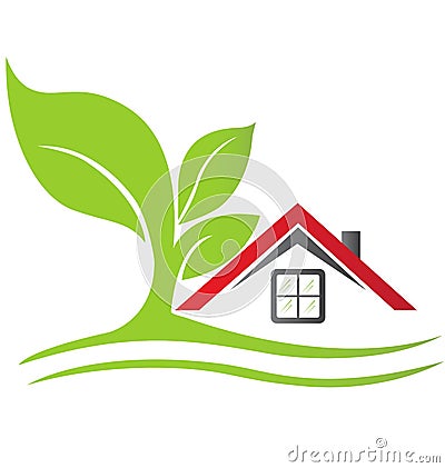 Real estate house logo vector Vector Illustration