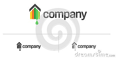 Real estate house logo Vector Illustration