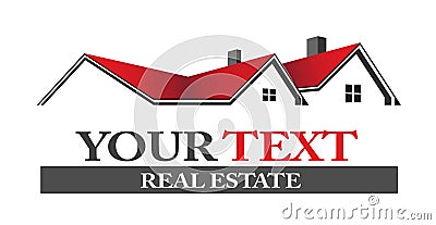 Real estate houses logo Vector Illustration