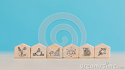 Real Estate and Housing Property Market Concept Stock Photo