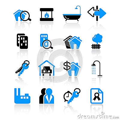 Real estate icons Vector Illustration