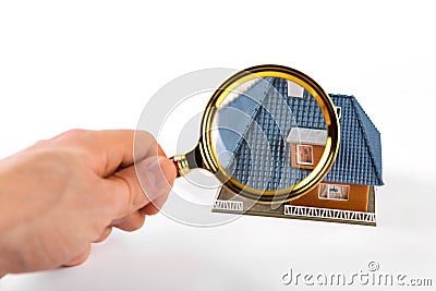 Real estate inspection and valuation concept Stock Photo