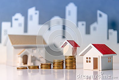 Real estate investment. Property ladder concept Stock Photo