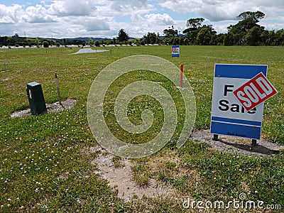 Real estate: land for sale Stock Photo