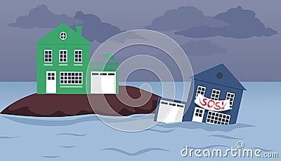 Real estate location Vector Illustration