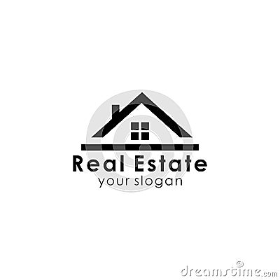 real estate logo design Stock Photo