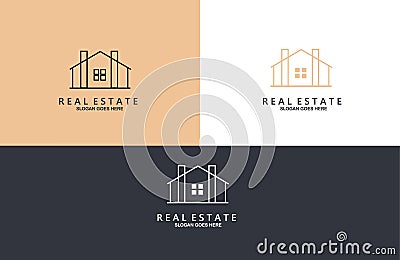 Real Estate Logo Design Vector Vector Illustration