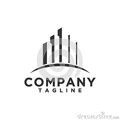 Luxury Real Estate Logo design modern and simple style Vector Illustration