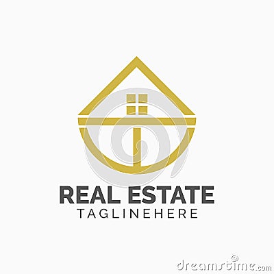 Real Estate Logo Template Vector Illustration