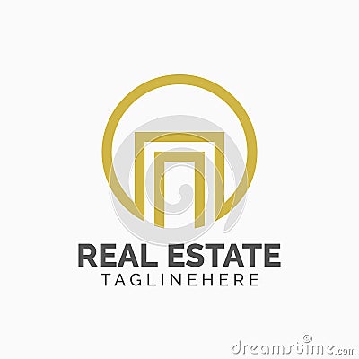 Real Estate Logo Template Vector Illustration