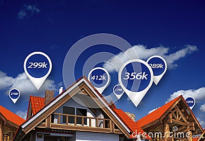 Real Estate Market Prices Stock Photo
