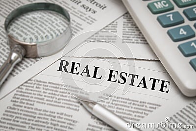 Real estate news Stock Photo