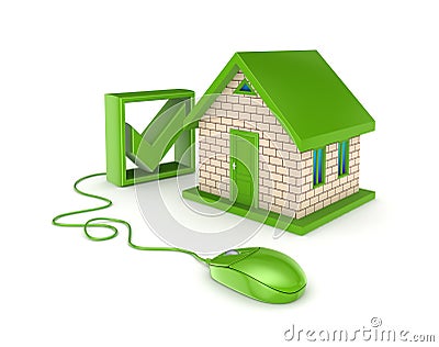 Real estate online concept. Stock Photo