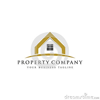Real Estate Property Company Logo Stock Photo