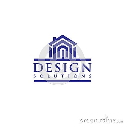 Real estate vector logo Vector Illustration
