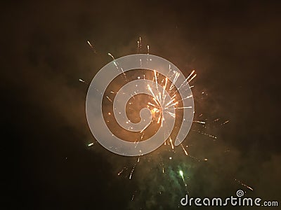 Real fireworks Stock Photo