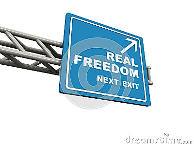 Real freedom Stock Photo