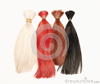 Real Human Hair Stock Photo