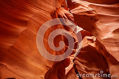 Real images of the lower Antelope canyon in Arizona, USA Stock Photo