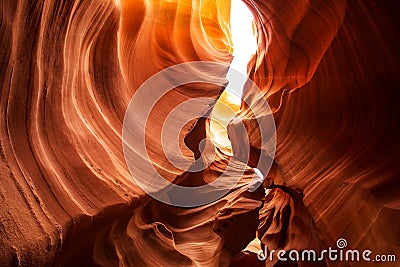 Real images of the lower Antelope canyon in Arizona, USA Stock Photo